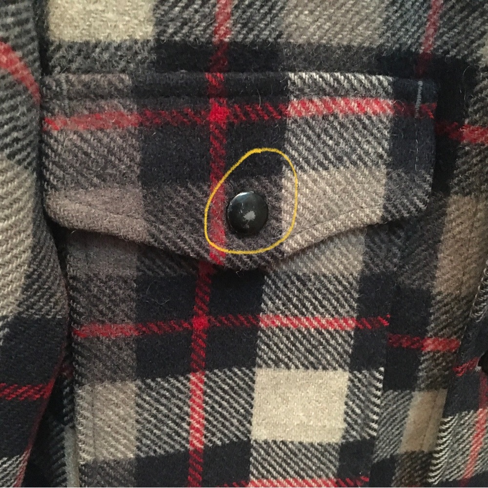 Vintage Pendleton Mackinaw Cruiser 100% Virgin Wool Jacket Coat Men’s Size M - Picture 9 of 11